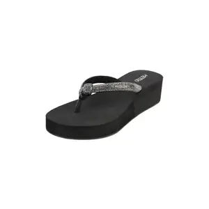 Metro Women Gun Metal Wedge Heel Fashion Slip-on Sandal UK/3 EU/36 (32-817)