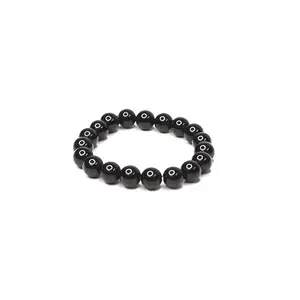 The Cosmic Connect Natural Black Tourmaline 10mm Bead Healing Bracelet Embrace Protection and Grounding Energy