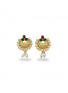 Peshwai Kundan Pearl Drop Earrings Design for vanita