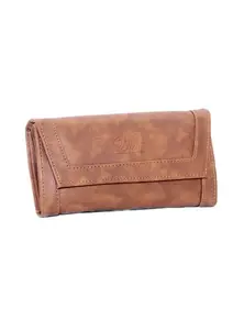 Buckle Lock Wallet/Handbag| Leather Made Wallet for Day to Day Use| Ideal for Professionals, Students, Travelers etc (Light Brown)