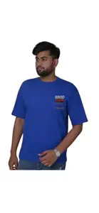 Unicorn Cotton T-Shirt, Casual Round Neck, Available in Pink, Black, Royal Blue, Black,Orange (in, Alpha, S, Regular, Blue CAR)