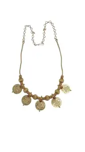 Gold Plated Traditional Laxmi Coin necklace – Traditional South Indian Jewellery for Women