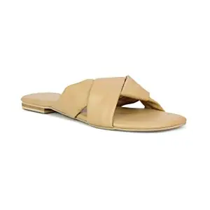 Inc.5 Shoes Women Flat Fashion Sandal 100820_Beige