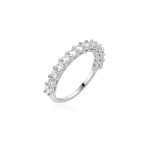 Itsmee 925 Sterling Silver 14 Stone Ring Size 8 | Gift for Girlfriend, Women, Mom, Wife, Girls | With Authenticity Certificate and 925 Stamp | 6 Month Warranty*