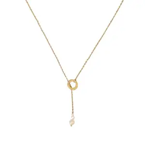 The Fun Company Y-Lariyat Pendant Necklace | Lightweight And Stylish Jewellery | Trendy Accessories For Office/Casual Wear | Gifts For Women & Girls