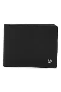 Allen Solly Men Black Solid Genuine Leather Wallet