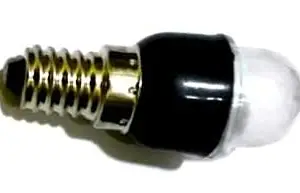 ZENITH Screw Type led Bulb Plastic Black Color Suitable for Singer Domestic Front Loading Electric Embroidery Sewing Machine Screw Type led 1 Piece. Black Transparent