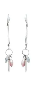 Legado by Neha Brass Silver Rhodium Plated Handmade Earrings For Girls And Women Lightweight And Stylish For Office And Casual Wear I WCAT914-2