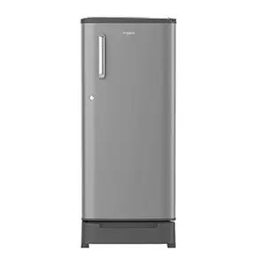 Whirlpool Whirlpool 184 L 3 Star Direct-Cool Single Door Refrigerator (205 WDE ROY 3S MAGNUM STEEL-Z, Magnum Steel, Large Vegetable Box, Base Stand with Drawer, 2023 Model)