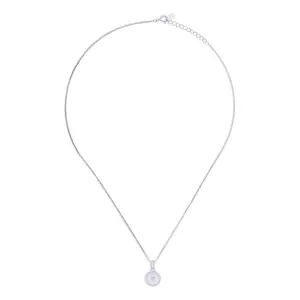 Pratham 925 Sterling Silver Eye Motif Pendant Necklace | CZ Lash Design | Hallmarked Jewellery with Certificate & Warranty