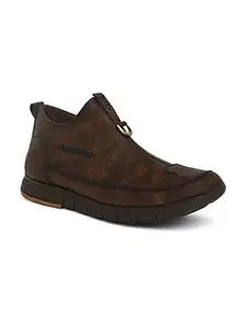 Buckaroo Jaripeo HULBART Premium Vegan Synthetic Brown Casual Shoes for Men: Size UK 8