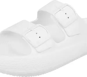 TRV Coco-pace-2 White Lightweight Comfortable Sliper|Slides | EVA Slipper Chappal for Men-8 Kids UK
