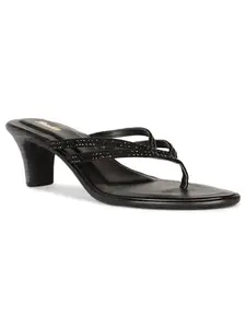 Bata Women's Block Heel Sandal - Black (8 UK) (7716255)