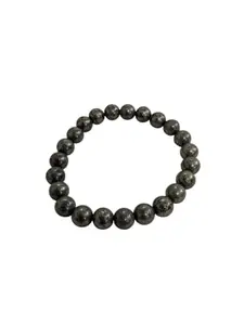 cHumanPro Pyrite Bracelet for Women Men's Gifts - Protection Healing Crystal Bracelet - 8mm Gemstone Beaded Adjustable