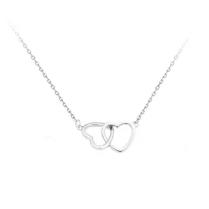 Dual Love Heart Style Necklace For Loving Caring Partners