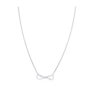 Pratham Pratahm 925 sterling Silver Infinity pendant chain Necklace for Women | Gift for women and girlfriend ||100% Hallmark Silver Jewellery|Certificate of Authenticity | With warranty