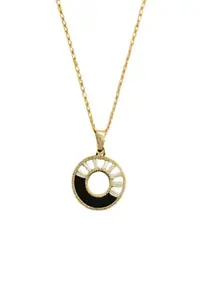Modern Circle Pendant Necklace for Women | Elegant Minimalist Charm on Sleek Chain | Lightweight Fashion Jewelry for Daily, Festive & Formal Wear | Stylish Gift for Girls & Ladies