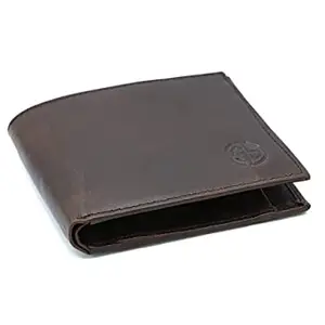 SHINE STYLE B1 Style Brown Crunch Leather Wallet for Men || Gift for Men