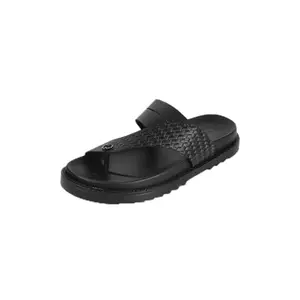Metro Men's Black Synthetic Slippers UK/6 EU/40(16-1213)