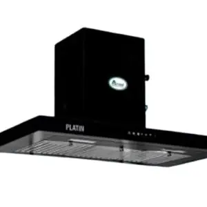 AYUSH KITCHEN CHIMNEY Platin Touch Control Panel SS Baffle Filter - 3pc Internal Oil Cup Powerful Copper Motor Metal Blower Size - 90cm