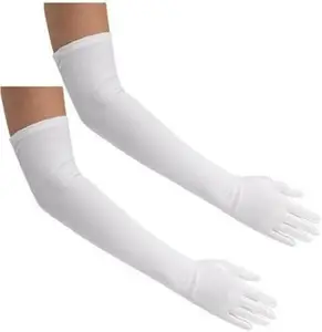 Glove White – Elegant Full Finger White Gloves for Women – Soft, Breathable & Lightweight for Formal and Everyday Use