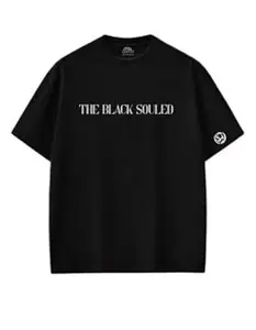 THE BLACK SOULED Oversized Unisex T-Shirt | Premium Cotton Loose Fit Casual & Urban Style T-Shirt