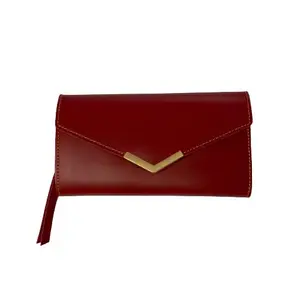 Anjoy Gifts Women Leather Hand Wallet (Maroon)