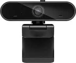 (Refurbished) CH-0221 Webcam, Wide Angle Without Distortion, Noise Reduction, Plug, Play, Digital, Zoom/Skype/Teams/PC Laptop/Online Classes/Webinar/Conferencing, Black