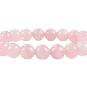 Rose Quartz Love Bracelet for Unisex Adult (Pink) 8MM
