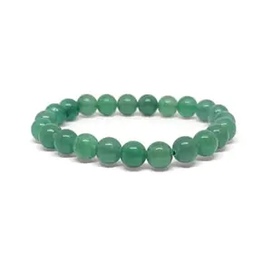 Divyapunj 0riginal & Natural Green Aventurine Bracelet for Luck & Opportunity | Natural Healing Crystal Bracelet for Wealth, Success & Emotional Balance | Unisex Energy Stone Jewelry
