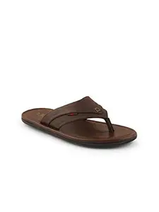 XESS by ID Men's Leather Sandals (XS5001_Brown_7-7.5 UK)