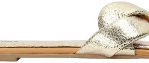 Max Women Braided Strap Flat Sandals, GOLD, 36