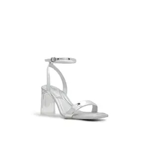 Aldo AURORAI-IN040 Ladies SILVER Heel Sandals