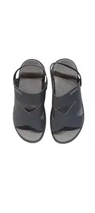 Men’s Trail & Beach Sandals – Stylish Brown Footbed, Quick-Dry & Anti-Skid for Outdoor Use (Grey, UK Footwear Size System, Adult, Men, Numeric, Medium, 6)