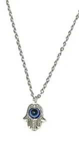 MADHAV CRYSTAL Hamsa Hand Evil Eye Pendant For Men And Women For Luck Protection Necklace Pendant