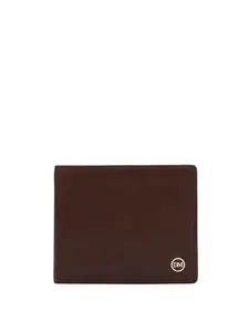 Da Milano RFID Protected Leather Wallet for Men with Card Slot - Brown