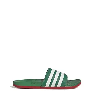 Adidas mens ADILETTE COMFORT VIVGRN/FTWWHT/SCARLE Slipper - 5 UK (GX7221)