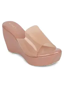 ICONICS Women's Heels, Pink, 6