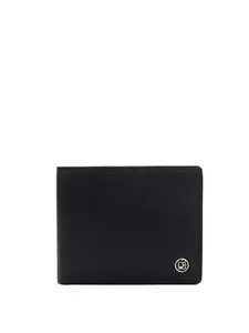 Da Milano Genuine Leather Black Bifold Men Wallet with Multicard Slot (10080OL)