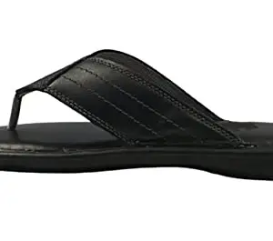 Men's Synthetic Leather Outdoor Casual Sandal (A3_Black) (numeric_6)