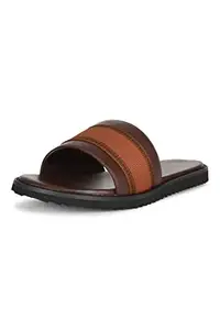 Van Heusen Men's Brown Sliders-6 Kids UK (VHSCFRGFF000302 40 EU)