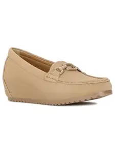 Bata Womens Loafer Alma Loafer in Beige