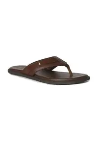 Louis Philippe Men Brown Textured Sandals