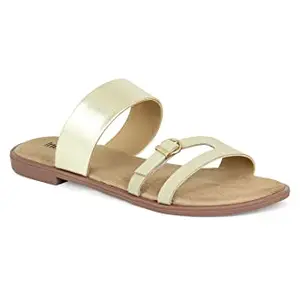 Inc.5 Shoes Women Flat Fashion Sandal 100949_Chikoo