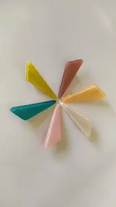 Mintlyjet 6 Pieces Acrylic Resin Hair Clips Hair Barrettes Geometric Alligator Hair Clips Colorful Hairpins Hair Styling Clips for Women and Girls Hair Accessories(Resin Hair Clips)