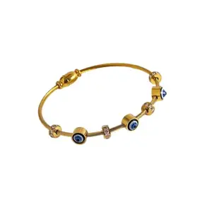 Anti Tarnish Stylish Adjustable Bracelet Kada for Women and Girls evil eye bangle Rose gold bracelet