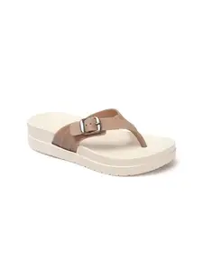 layasa Beige Flip Flop For Women