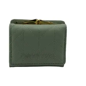 Three Fold Fancy Women Wallet (Olive)