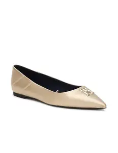 Tommy Hilfiger Women Gold Ballerina (37)