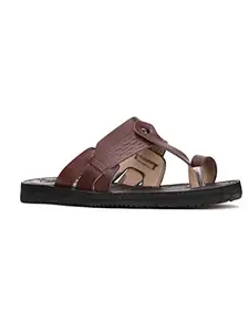 Bata Men's Slip-on Sandal - MAROON (9 UK) (8765579)